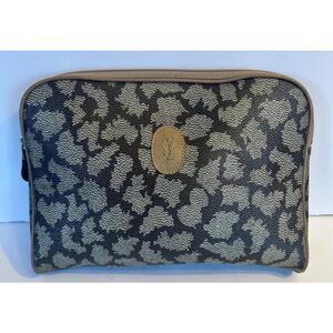 Yves-saint-laurent Women's Grey YSL clutch pouch vintage